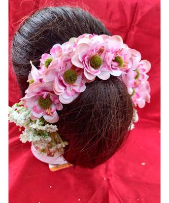 Pink Yellow Gold  Hair Gajara 3