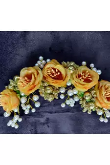 Yellow Yellow Gold  Hair Gajara