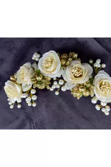 White Yellow Gold  Hair Gajara