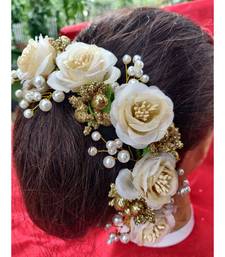White Yellow Gold  Hair Gajara