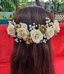 White Yellow Gold  Hair Gajara