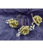 Gold Yellow Gold  Hair Pins