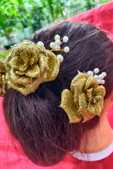 Gold Yellow Gold  Hair Pins
