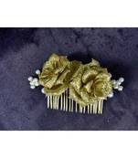 Gold Yellow Gold  Hair Brooch