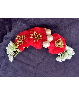 Red Yellow Gold  Hair Gajara 1