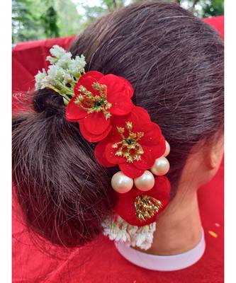 Red Yellow Gold  Hair Gajara 2