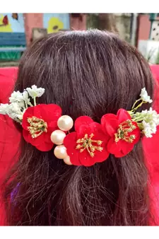 Red Yellow Gold  Hair Gajara