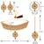Gold Plated Traditiona Golden  Color Diamond  Choker Set Wedding  Jewellery For Women Girls