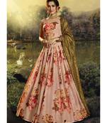 Peach Multicoloured Floral Printed Lehenga Choli