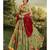Green And Red Floral Printed Lehenga Choli