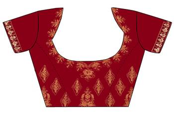Maroon embroidered velvet semi stitched lehenga 4