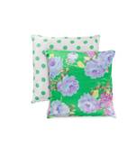 Floral Printed Recycle Polyester decorative   Piece Pillow Cushion Cover Green Color