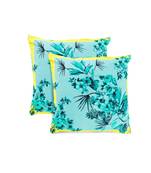 Floral Printed    Cotton decorative   Piece Pillow Cushion Cover Yellow Color