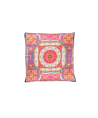 Floral Printed Recycle Polyester decorative   Piece Pillow Cushion Cover Fushia Color 1