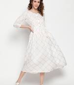 White printed cotton cotton-kurtis