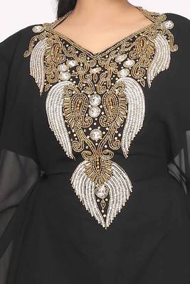 New Islamic Farasha Kaftan Drss Stylish Georgette Modern Elegant Farasha Dress For Women's  2