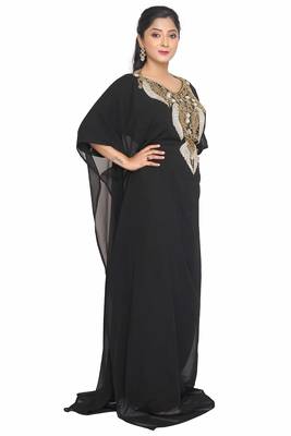 New Islamic Farasha Kaftan Drss Stylish Georgette Modern Elegant Farasha Dress For Women's  3