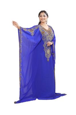 Dubai Moroccan Kaftan Arabic Abaya Maxi Caftan Farasha Party Wear Wedding Stylish Women Dress 2