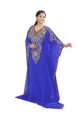 Dubai Moroccan Kaftan Arabic Abaya Maxi Caftan Farasha Party Wear Wedding Stylish Women Dress 3
