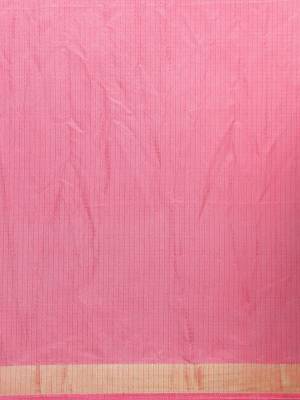   Green & Pink Kota Art Hand Dyed Saree with blouse 6