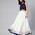 Geroo Jaipur White Cotton Skirt with Crop Top