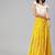 Maxi Yellow Cotton Skirt with Sleveless Crop Top