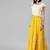 Maxi Yellow Cotton Skirt with Sleveless Crop Top