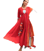 RF 1157 Red Kurti