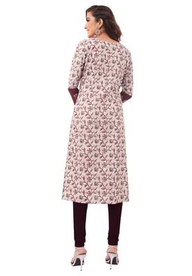 Grey printed cotton cotton-kurtis 2