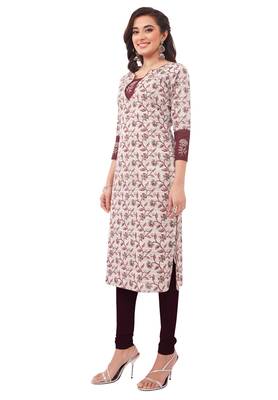 Grey printed cotton cotton-kurtis 3