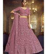 Pink Wedding Lehenga Choli With Handwork Embroidery