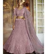 Soft Pink Wedding Lehenga Choli With Handwork Embroidery