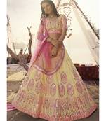 Yellow Embroidered Lehenga Choli