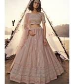 Pale Pink Embroidered Lehenga Choli