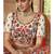 Off White Banarasi Art Silk Embroidered N Stones Umbrella Lehenga Wedding Wear