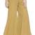 Beige plain chiffon palazzo-pants