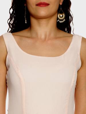 Pink plain chiffon kurtas-and-kurtis 4