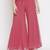 Pink plain chiffon palazzo-pants