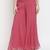 Pink plain chiffon palazzo-pants