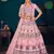 Pink Multi-thread, Sequins, and gota patti Embroidered Georgette Semi-stitched Lehenga