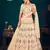 Beige Multi-thread, Sequins & gota patti Embroidered with all over diamond pasting Georgette Semi-stitched Lehenga