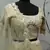 Beige Multi-thread, Sequins & gota patti Embroidered with all over diamond pasting Georgette Semi-stitched Lehenga