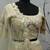 Beige Multi-thread, Sequins & gota patti Embroidered with all over diamond pasting Georgette Semi-stitched Lehenga
