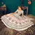 Pearl White Multi-thread and Sequins with gota patti Embroidered Georgette Semi-stitched Lehenga