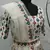Pearl White Multi-thread and Sequins with gota patti Embroidered Georgette Semi-stitched Lehenga