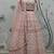 Powder Pink Multi-thread with gota patti Embroidered Georgette Semi-stitched Lehenga