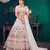 White Multi-thread with gota patti Embroidered Georgette Semi-stitched Lehenga