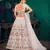 White Multi-thread with gota patti Embroidered Georgette Semi-stitched Lehenga