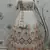 White Multi-thread with gota patti Embroidered Georgette Semi-stitched Lehenga