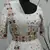 White Multi-thread with gota patti Embroidered Georgette Semi-stitched Lehenga
